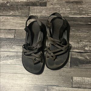 Chaco Black and Gray Women's Sandals
